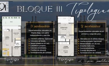 Departamento 2 ambientes Full Amenities - Zona Residencial.