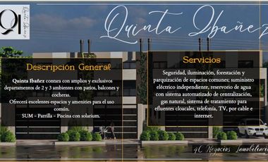 Departamento 2 ambientes Full Amenities - Zona Residencial.