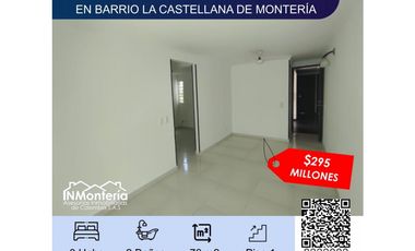 VENTA DE APARTAMENTO EN BARRIO LA CASTELLANA DE MONTERIA