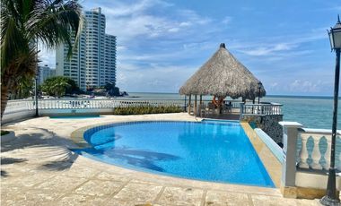 SE ARRIENDA APARTAMENTO AMOBLADO CON VISTA AL MAR, RODADERO SUR