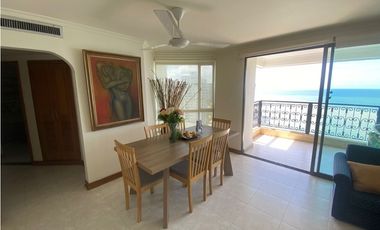 SE ARRIENDA APARTAMENTO AMOBLADO CON VISTA AL MAR, RODADERO SUR