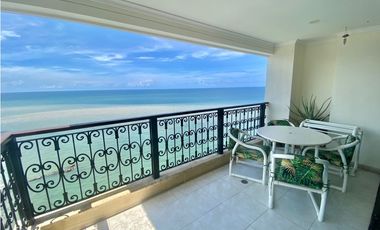 SE ARRIENDA APARTAMENTO AMOBLADO CON VISTA AL MAR, RODADERO SUR