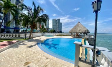 SE ARRIENDA APARTAMENTO AMOBLADO CON VISTA AL MAR, RODADERO SUR