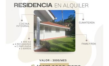 ALQUILER DE CASA EN RESIDENCIAL HOWARD