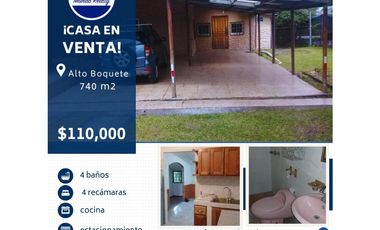 Casa a la Venta en Alto Boquete.