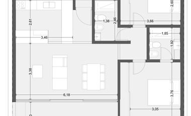 Semipiso 3 ambientes opc. cochera financiación Güemes
