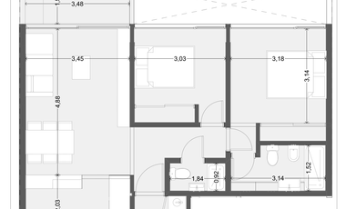 Semipiso 3 ambientes opc. cochera financiación Güemes