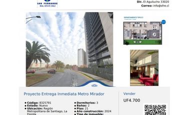 Proyecto Entrega Inmediata Metro Mirador