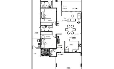 Casa en Preventa con Paneles Solares ,Merida , Una Planta/Alberca/3 Habitaciones