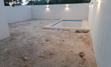 Casa en venta de 3 habitaciones en privada residencial en Conkal, Yucatán.