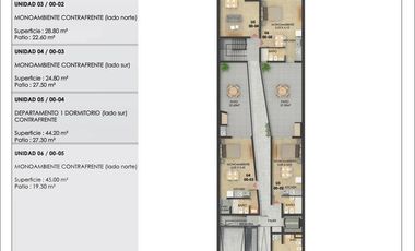 Venta Monoambiente con patio y parrillero en Barrio Lourdes