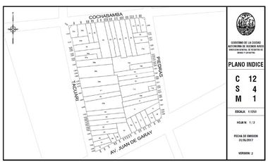 Lote en VENTA San Telmo,  sobre Tacuari al 1400  con 8.20 mts frente x 56.50 de fondo