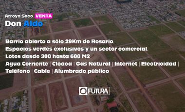 Terreno en  Venta. Barrio Don Aldo
