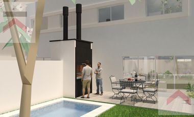 Duplex de 3 Dormitorios, con cochera y Jardin con parilla.