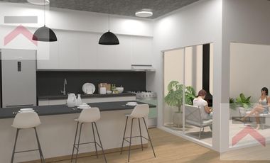 Duplex de 3 Dormitorios, con cochera y Jardin con parilla.