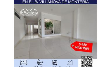 VENTA DE CASA EN EL B/ VILLANOVA DE MONTERIA