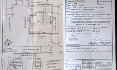 Excelente Propiedad en FUNES. Zona 1. Lote 1360m2.