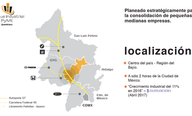 BODEGA EN VENTA / RENTA PARQUE INDUSTRIAL PYME