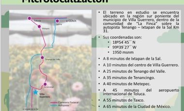 Terreno residencial en venta en Villa Guerrero