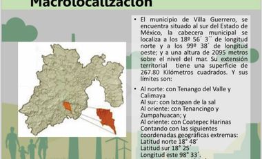 Terreno residencial en venta en Villa Guerrero