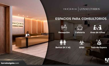 Consultorios Médicos en Renta, Torre Inxignia, Atlixcayotl, Puebla