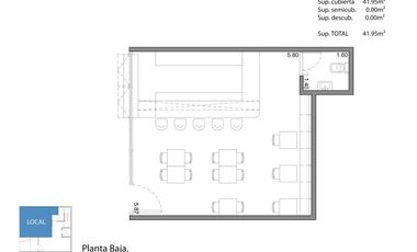 Monoambiente de 36 m2 totales con Balcon al frente