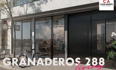 Monoambiente de 36 m2 totales con Balcon al frente