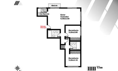 Departamento en  venta 3 ambientes Tigre