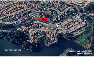 CURAUMA / UNICO SITIO BORDE LAGUNA DE LA LUZ / 875 M2