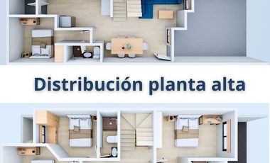 4 Estudios Amueblados en Renta dentro de Casa AMUEBLADA en Parques Del Bosque