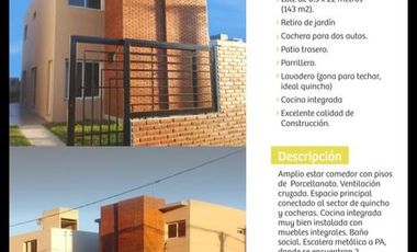 Venta Duplex a estrenar - Barrio Tierra Nueva - Fisherton