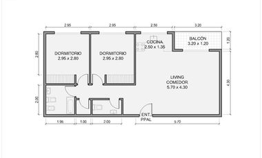 Venta Departamento pozo 3 ambientes