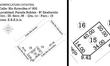 Terreno en venta - 800Mts2 - Exaltación de La Cruz