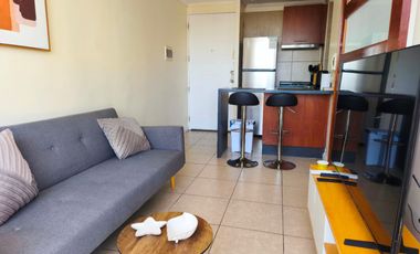 Departamento en arriendo c/ estacionamiento en Centro Histórico de Santiago