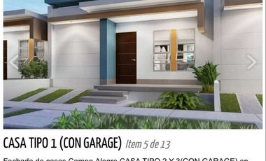 CASAS SOBRE PLANOS EN VENTA EN LA MARGEN IZQUIERDA DE MONTERA