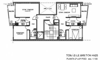 2 AMBIENTES EN VILLA URQUIZA A MTS DEL SUBTE B