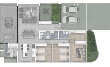 Venta - Casa en Estancia La Rinconada de tres dormitorios, galería, pileta y cochera. Ibarlucea.