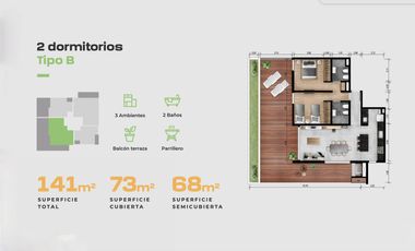 Departamento en Venta, Granadero Baigorria. Botania.