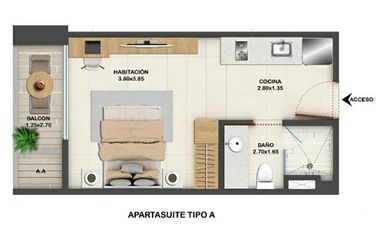 Venta de ApartaSuite en Pozos Colorados con Licencia Turística