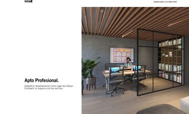 Venta Monoambiente apaisado divisible en pozo en Las Cañitas Teodoro Garcia