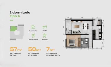 Departamento en Venta, Granadero Baigorria. Botania.