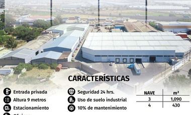Bodega en Renta, Parque Industrial Tulti Park, Edo. Mex.