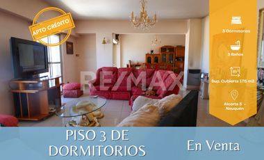 VENTA - PISO DE 3 DORMITORIOS -   ALCORTA 5, NQN