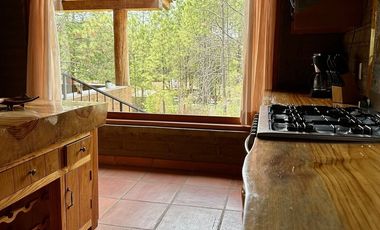 CABAÑA AMUEBLADA  EN LA TEJERIA TAPALPA TERRENO AMPLIO JARDIN