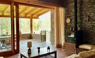 CABAÑA AMUEBLADA  EN LA TEJERIA TAPALPA TERRENO AMPLIO JARDIN