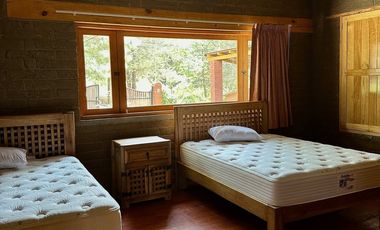 CABAÑA AMUEBLADA  EN LA TEJERIA TAPALPA TERRENO AMPLIO JARDIN