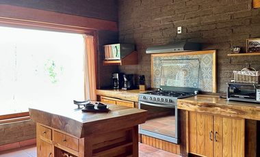 CABAÑA AMUEBLADA  EN LA TEJERIA TAPALPA TERRENO AMPLIO JARDIN