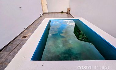 Departamento  V.Lopez-Vias/Rio 2 dormitorios, terraza y pileta privada, cochera fija.