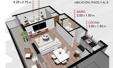 Departamento en La Plata