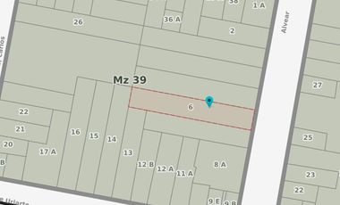 Lote de 10.39 X 60 .- Zonificación S1R1 - Ideal Emprendimiento